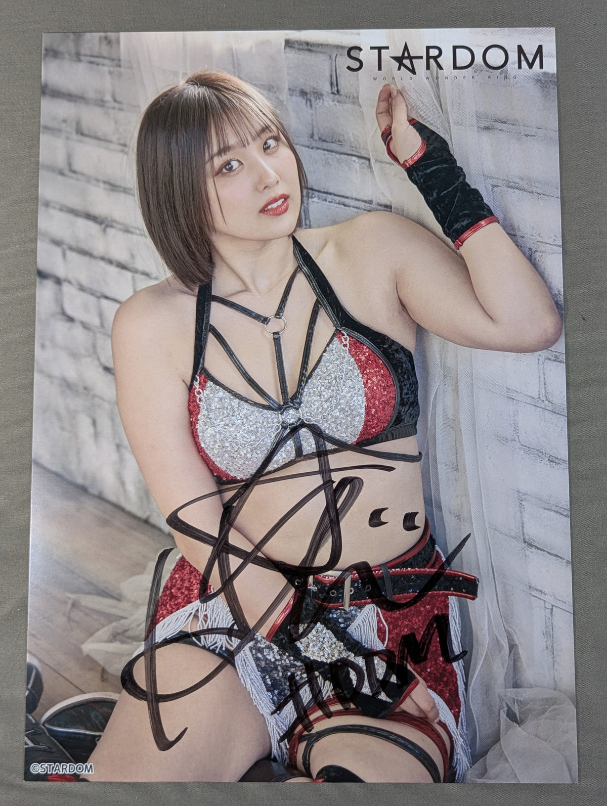 HIMEKA  hand signed autograph  Stardom Pro-Photo  (T-5)