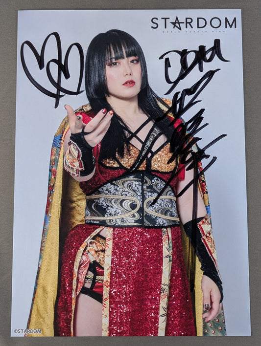 舞華 直筆サイン入り スターダムポートレート(V-5)