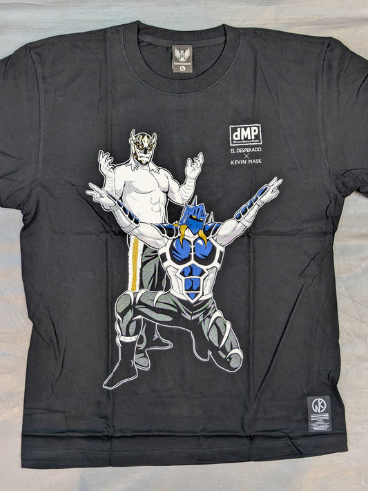 キン肉マン二世 d.M.pコラボ エル・デスペラード×ケビンマスク Tシャツ