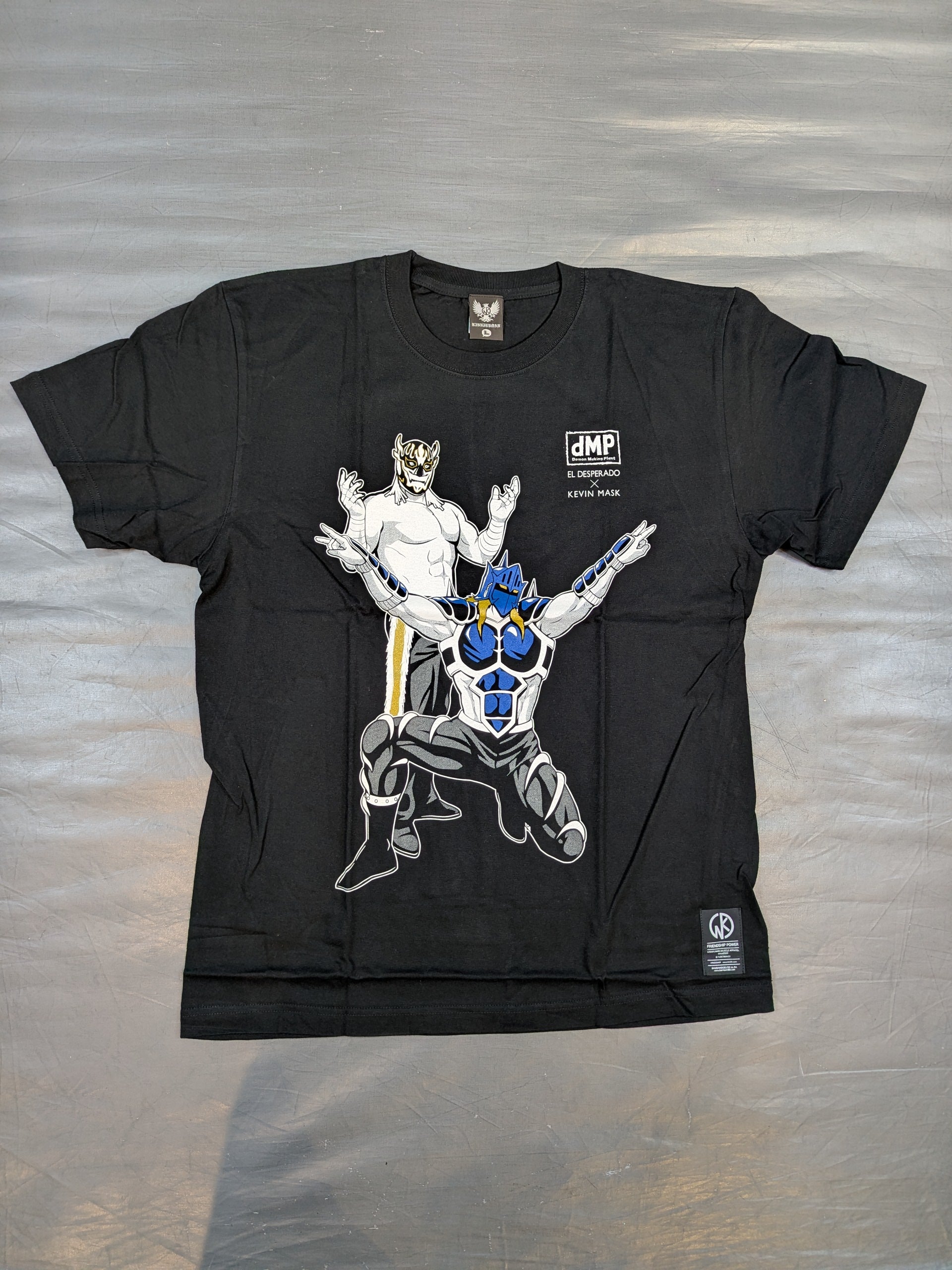 キン肉マン二世 d.M.pコラボ エル・デスペラード×ケビンマスク Tシャツ