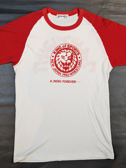 ★当時モノ★ ライオンマーク クラシックラグランTシャツ①(ホワイト×レッド)