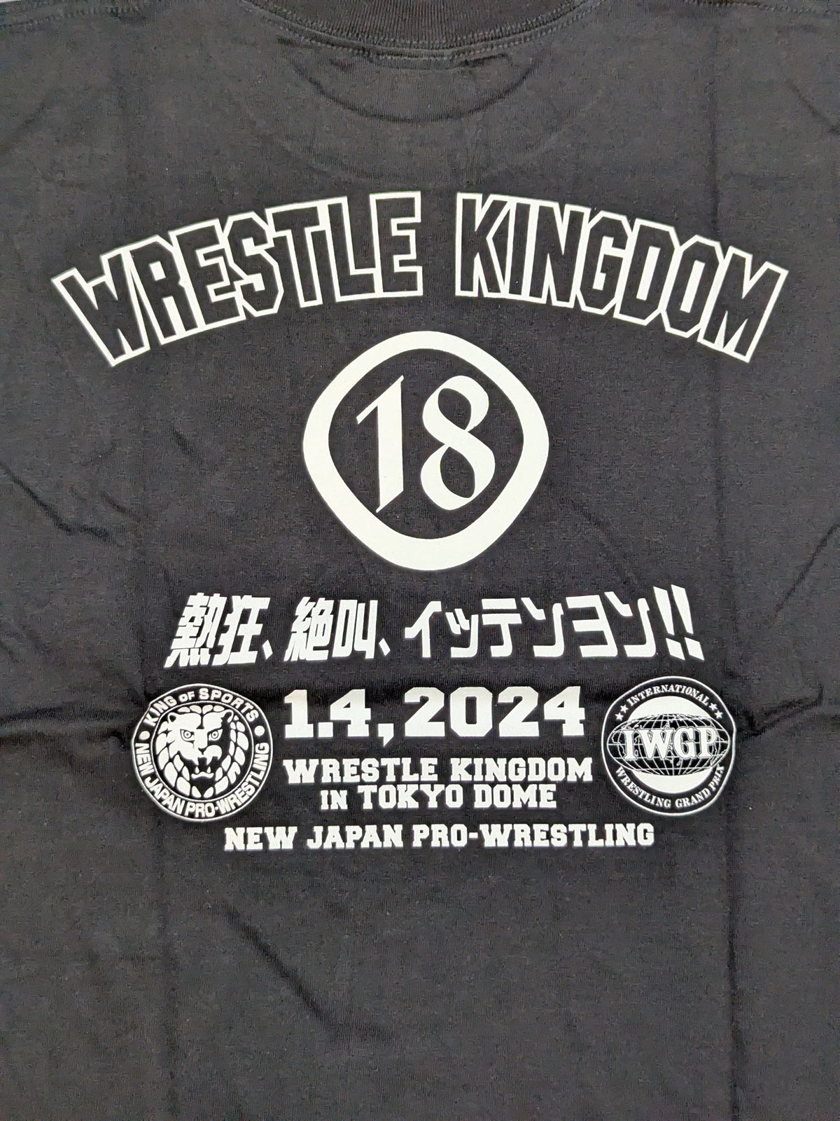WRESTLE KINGDOM 18 Tournament Commemorative T-Shirt (2)