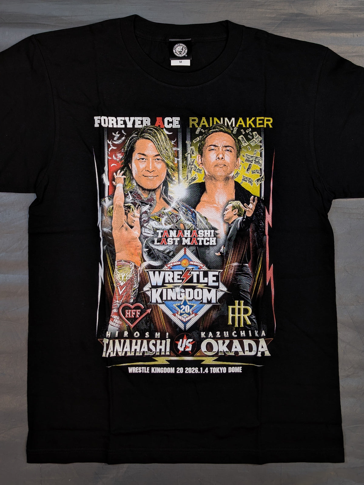 棚橋弘至vsオカダ・カズチカ「WK20」対戦記念Tシャツ②