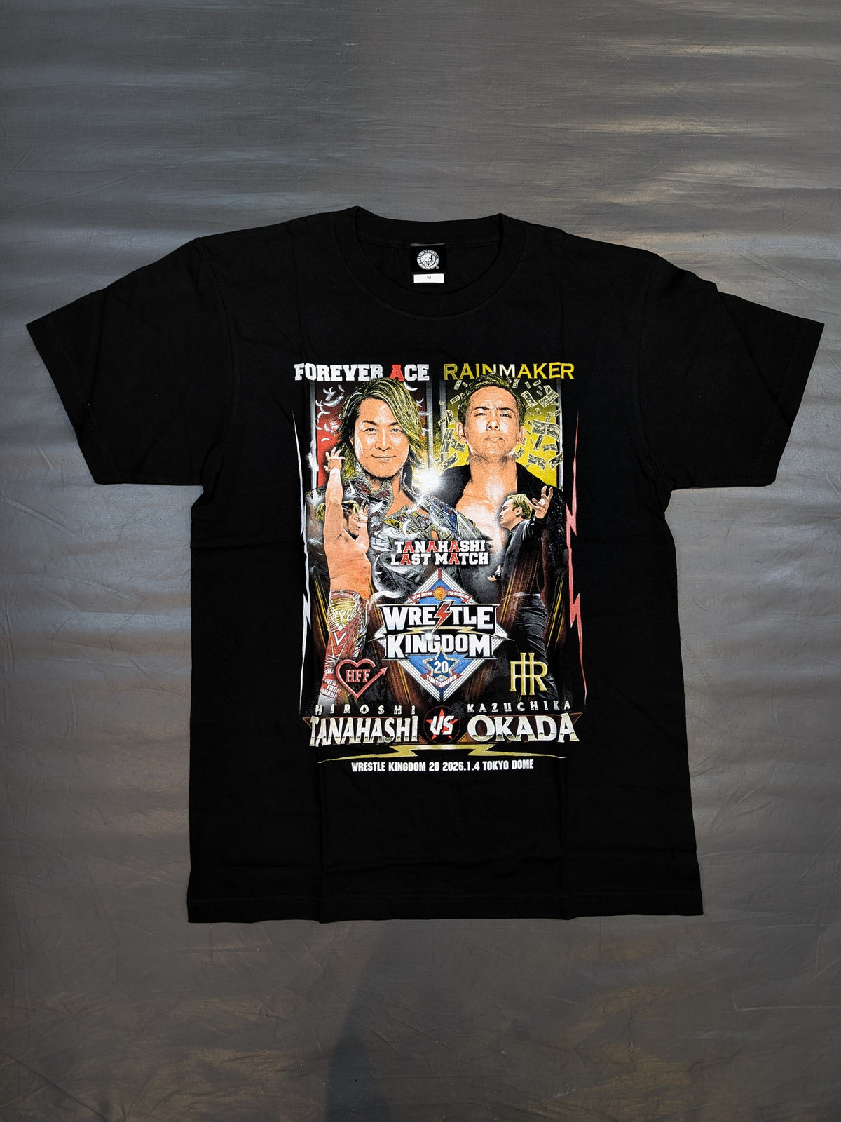棚橋弘至vsオカダ・カズチカ「WK20」対戦記念Tシャツ②