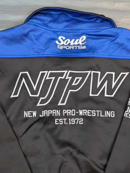 新日本プロレス×SOUL セットアップジャージ(2023/ブラック×ブルー)