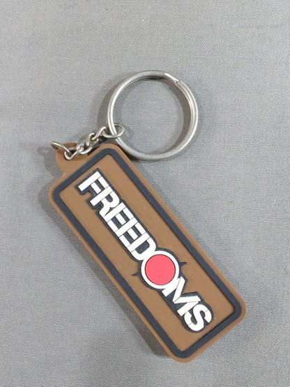 FREEDOMS Logo Rubber Keychain