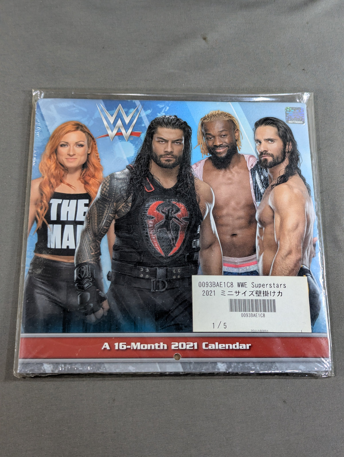 WWE 2021 ミニサイズカレンダー