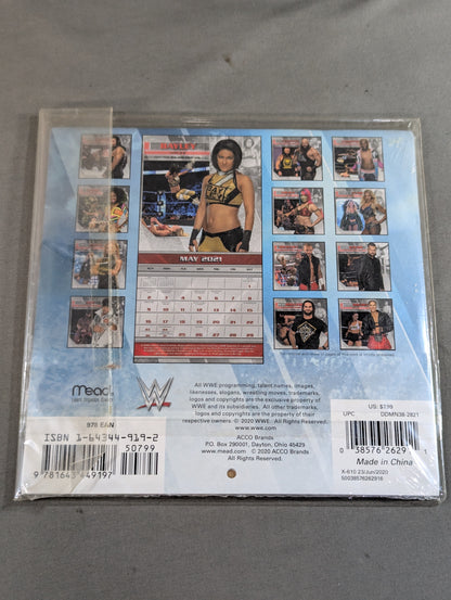 WWE 2021 ミニサイズカレンダー