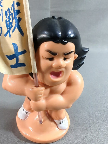 ★ Revolutionary Warrior ★ Riki Choshu Soft Vinyl Piggy Bank