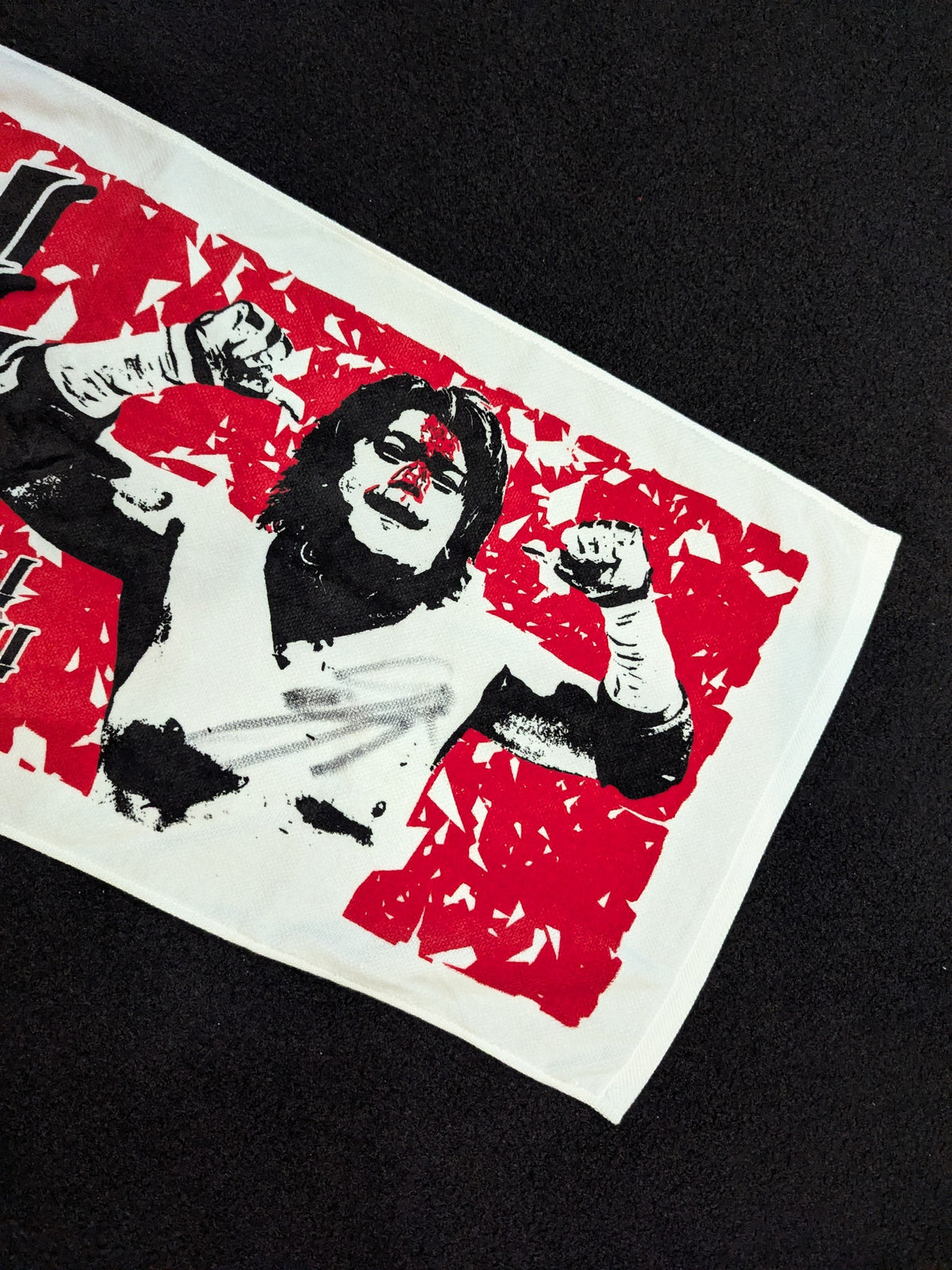 【hand signed autograph】 Toru Sugiura "Sugiura!" Toru! Face Towel (1)