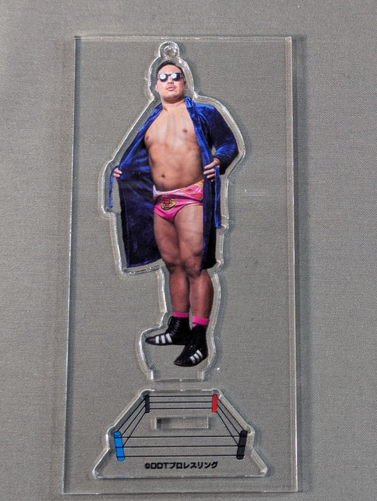 【hand signed autograph】 Iino "Sexy" Yuki DDT Acrylic Stand Keychain