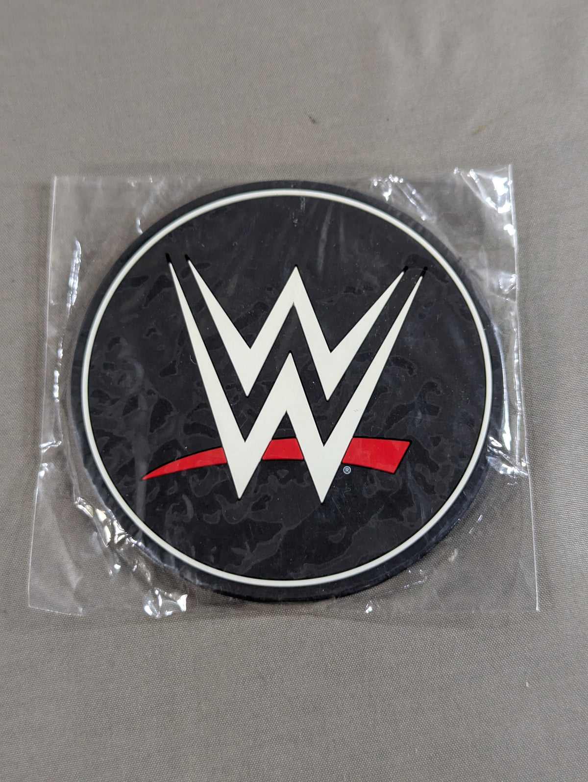 WWE Logo Rubber Coaster