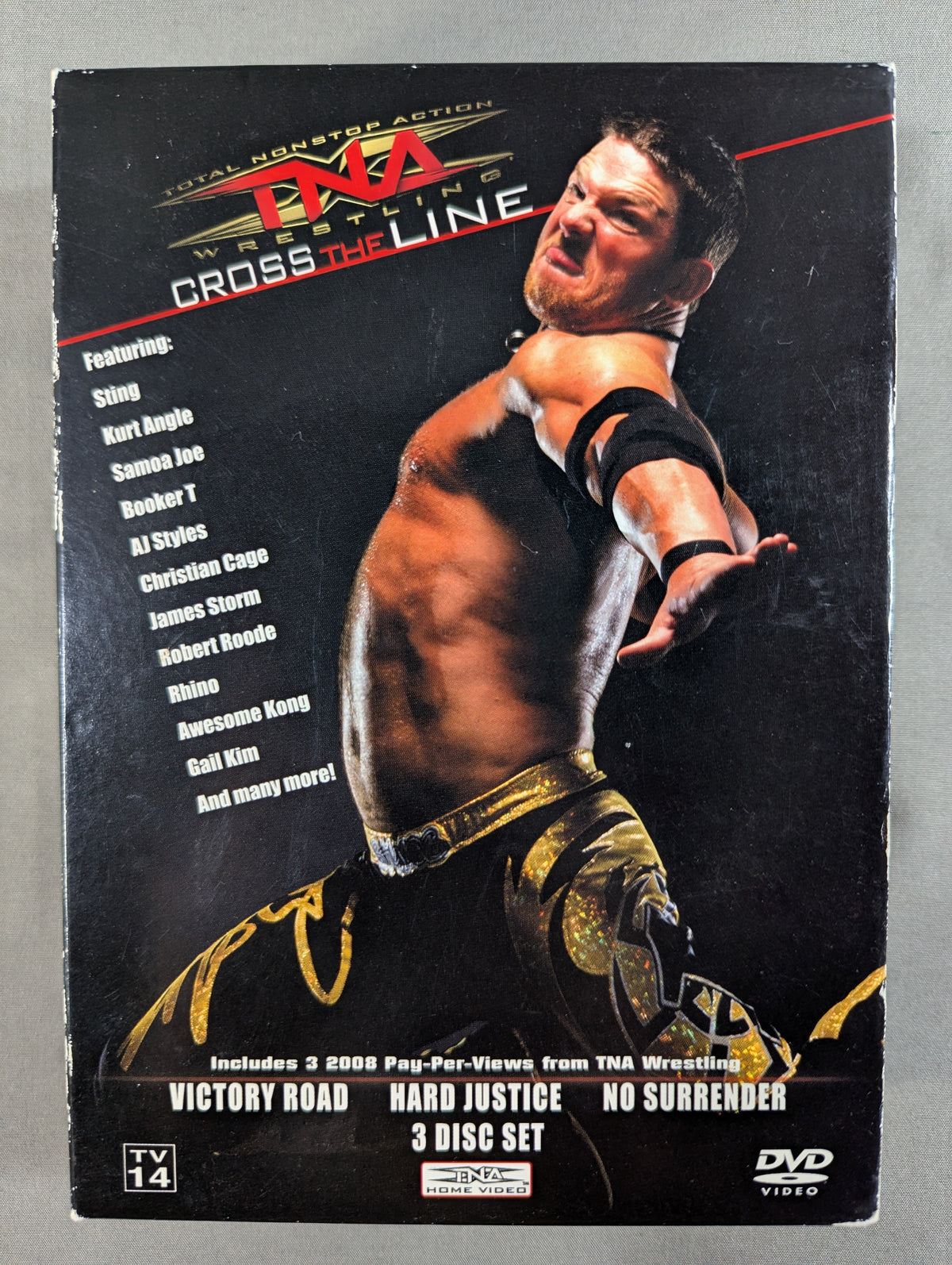 TNA CROSS THE LINE 3 FULL PAY-PER-VIEW EVENTS ★VICTORY ROAD 2008 / HARD JUSTIS 2008 / NO SURRENDER 2008★