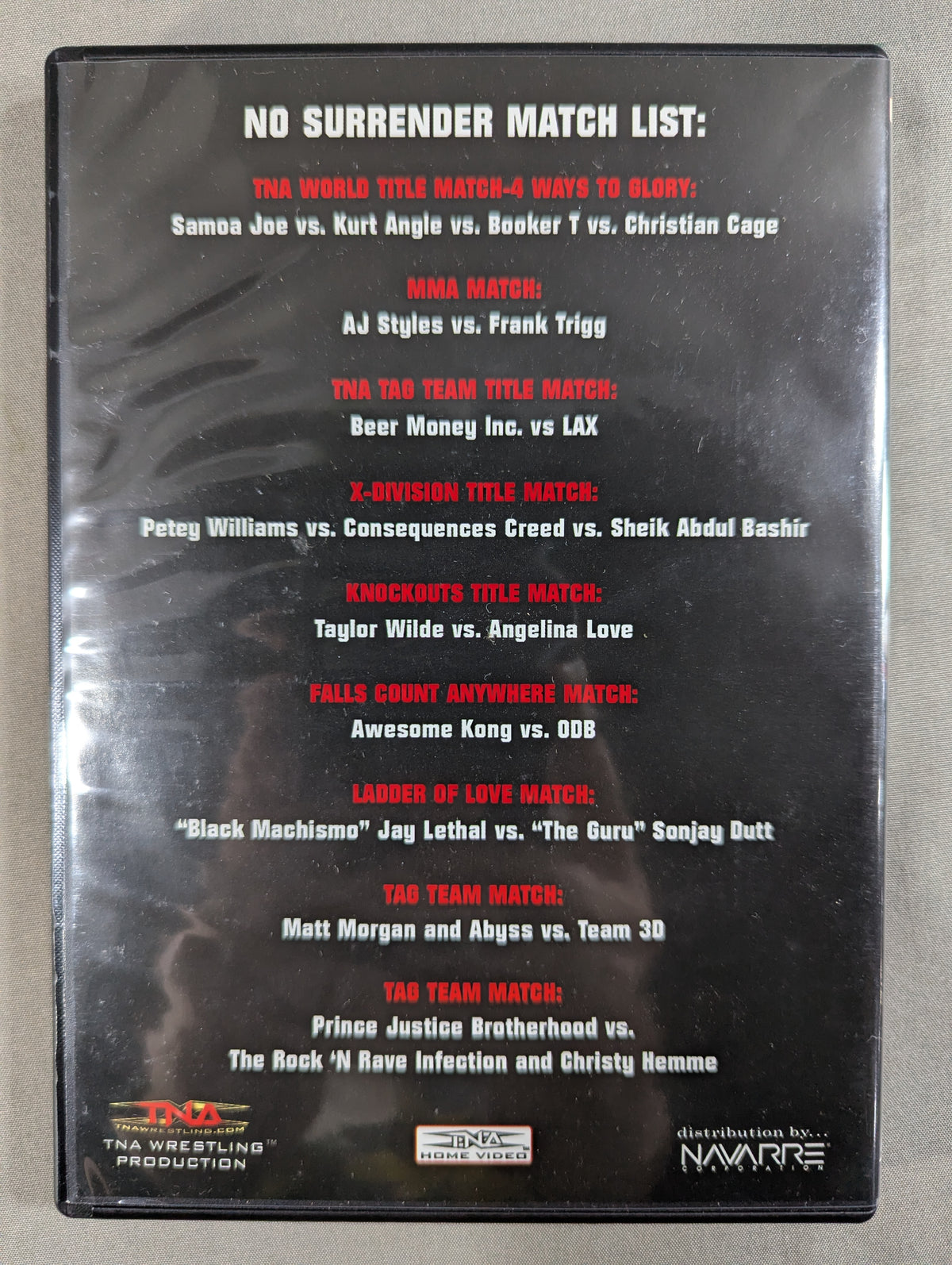 TNA CROSS THE LINE 3 FULL PAY-PER-VIEW EVENTS ★VICTORY ROAD 2008 / HARD JUSTIS 2008 / NO SURRENDER 2008★
