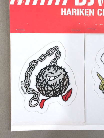 HARIKEN × Big Japan Pro Wrestling  'BJW GANG' Sticker Set (Bloody)