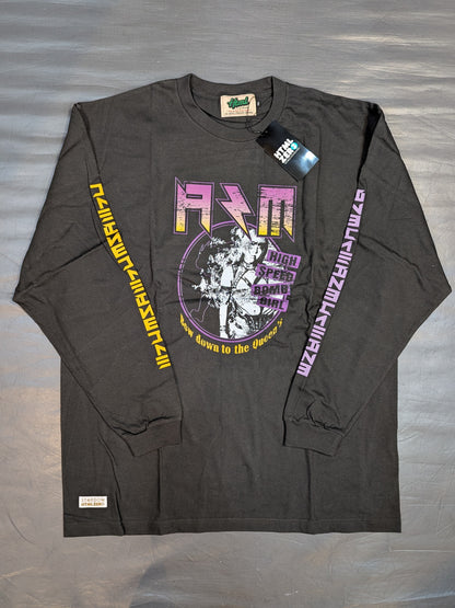 HTML ZERO3× STARDOM AZM Collaboration Long Sleeve T-Shirt (1) (Black)