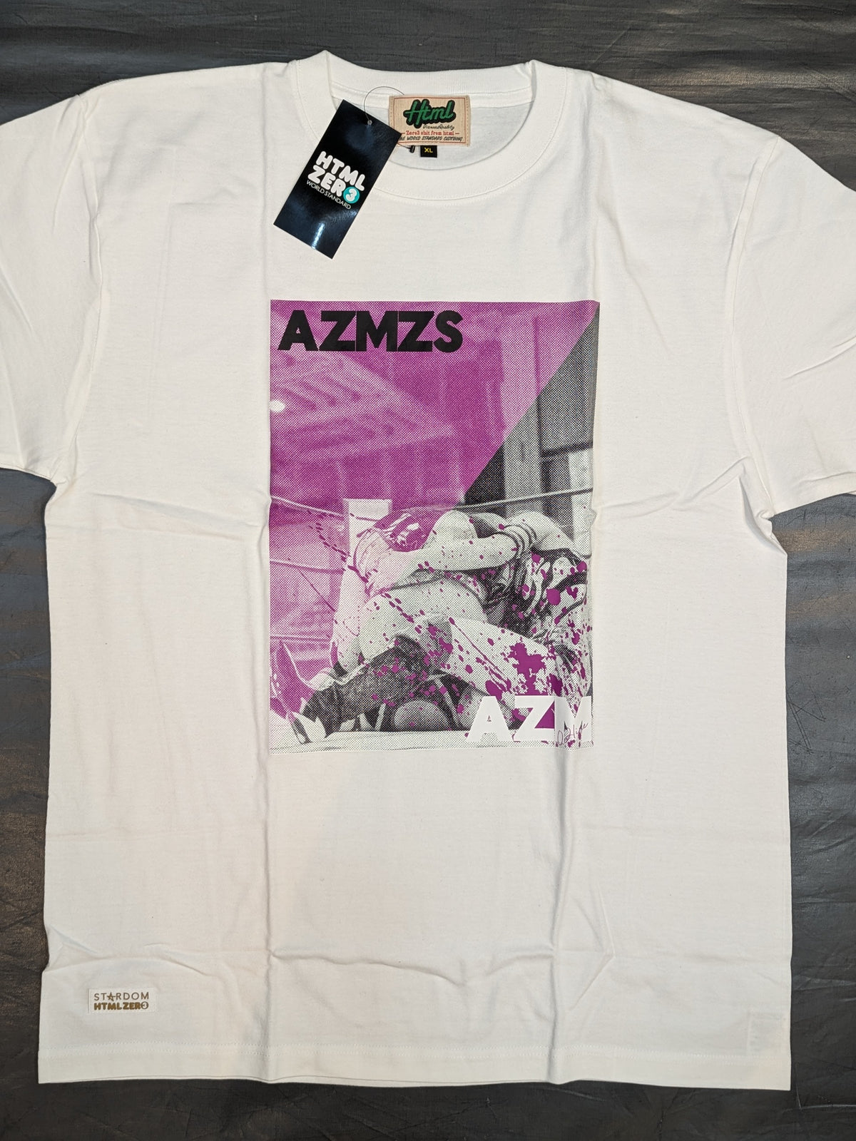 HTML ZERO3× STARDOM AZM Collaboration T-Shirt (White)