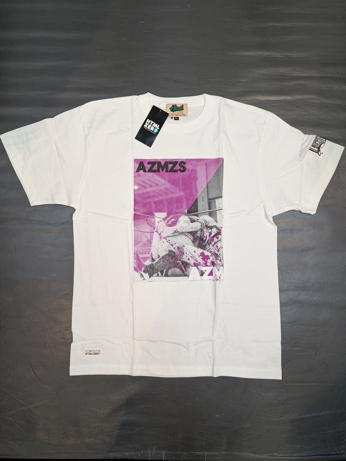 HTML ZERO3× STARDOM AZM Collaboration T-Shirt (White)