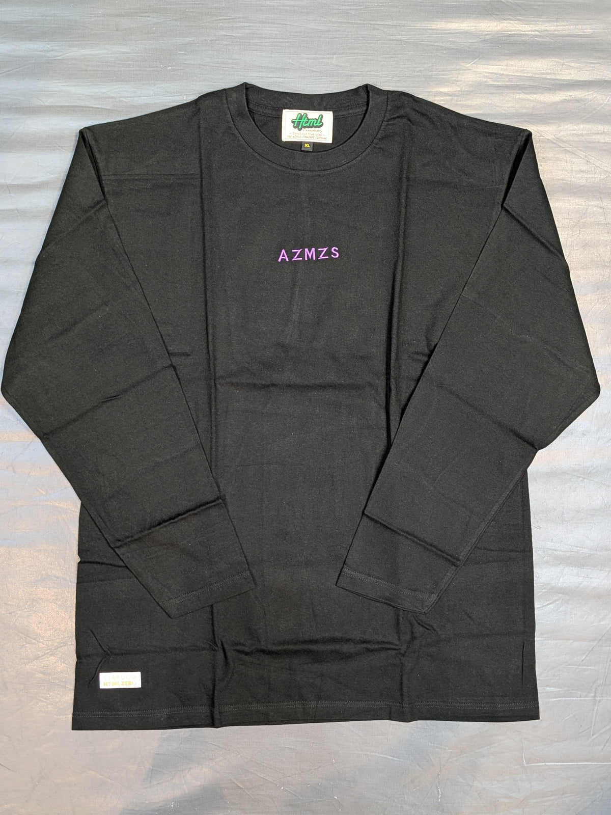 HTML ZERO3× STARDOM AZM Collaboration Long Sleeve T-Shirt (2) (Black)