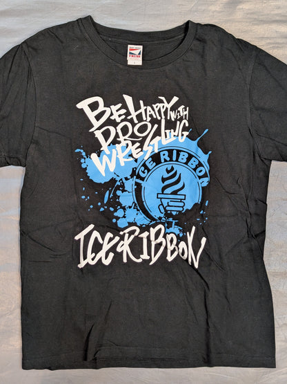 Ice Ribbon 'BE HAPPY WITH Wrestling' T-shirt