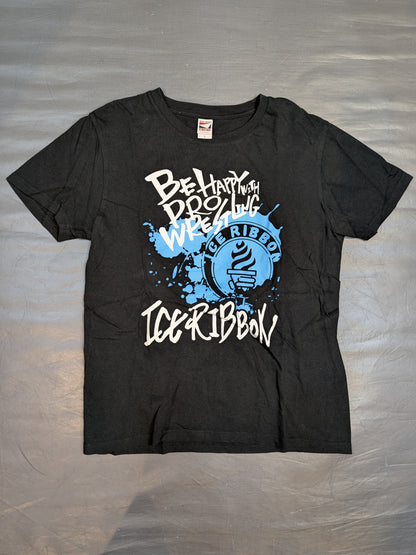 Ice Ribbon 'BE HAPPY WITH Wrestling' T-shirt