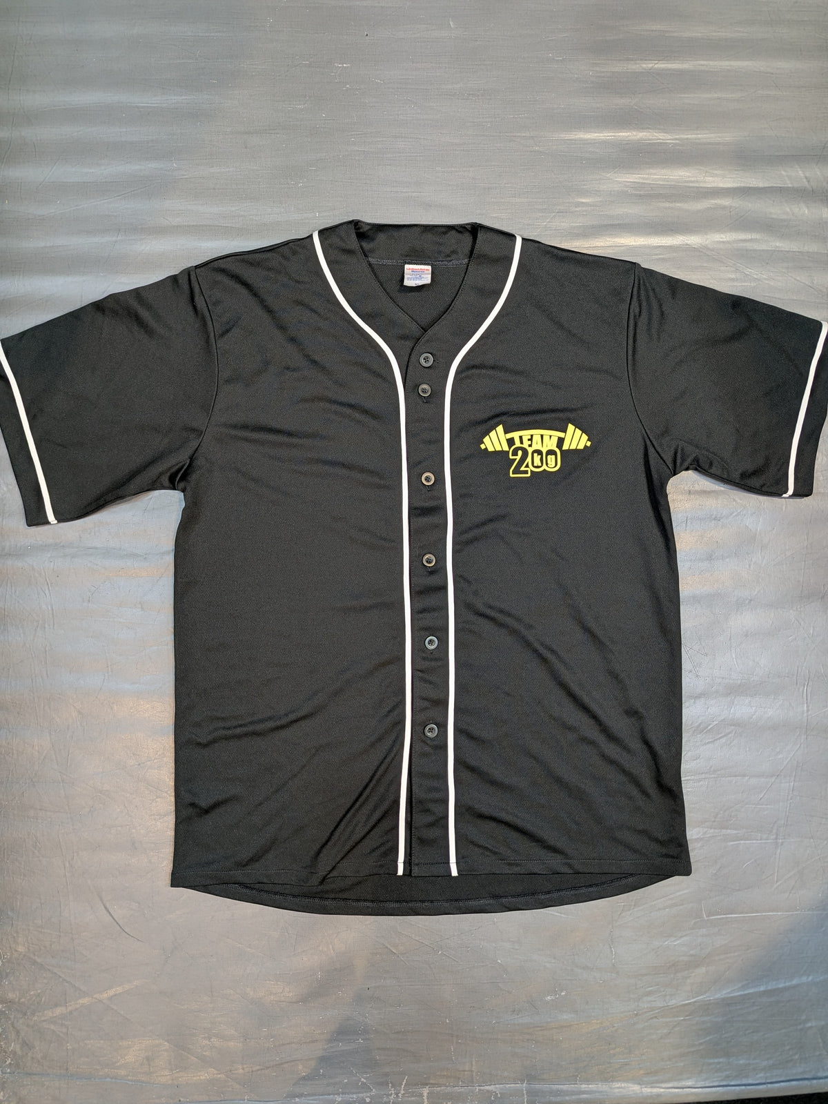 Team 200kg Baseball Shirt (Black)