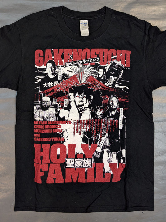 Cliff Edge Girls Pro Wrestling 'HOLY FAMILY' Picture T-Shirt