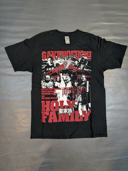 崖のふち女子プロレス「HOLY FAMILY」ピクチャーTシャツ