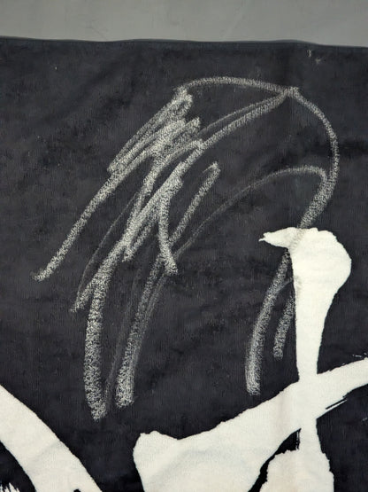 【hand signed autograph】 Suzuki-gun "flag wind" bath towel