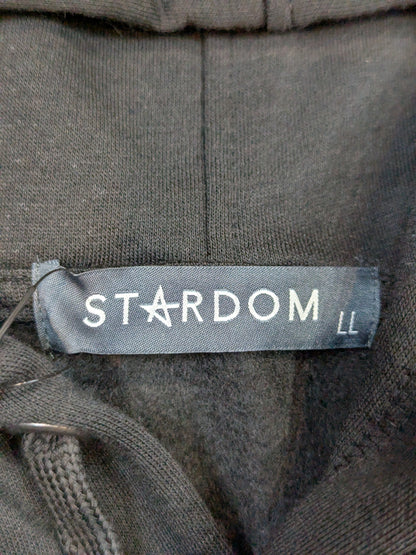 Stardom × Avail Saya Kamitani  Pullover hoodie  (Black)
