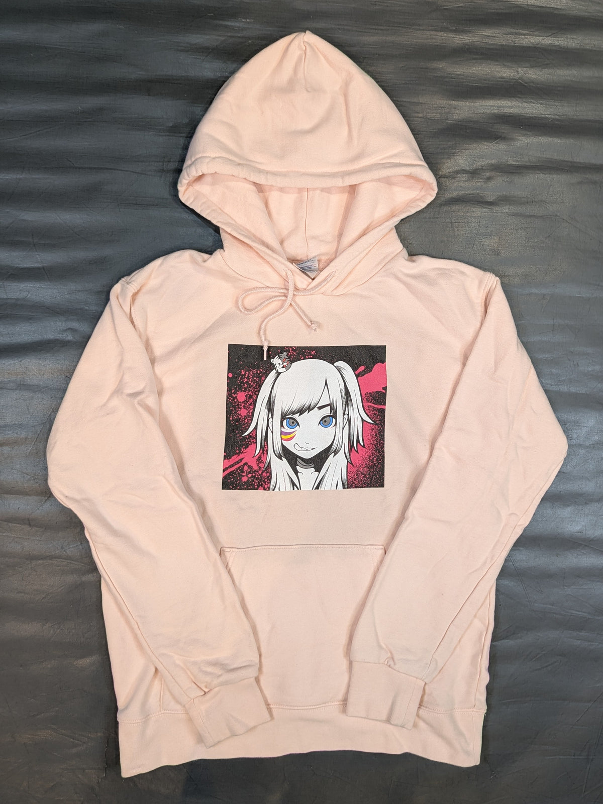 ウナギ・サヤカ「ぎゃん」プルオーバーパーカー②(ピンク)