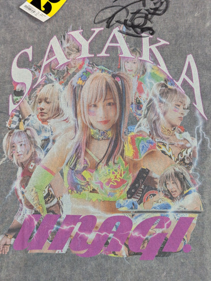 【直筆サイン入り】ウナギ・サヤカ×#FR2 コラボTシャツ(グレー)