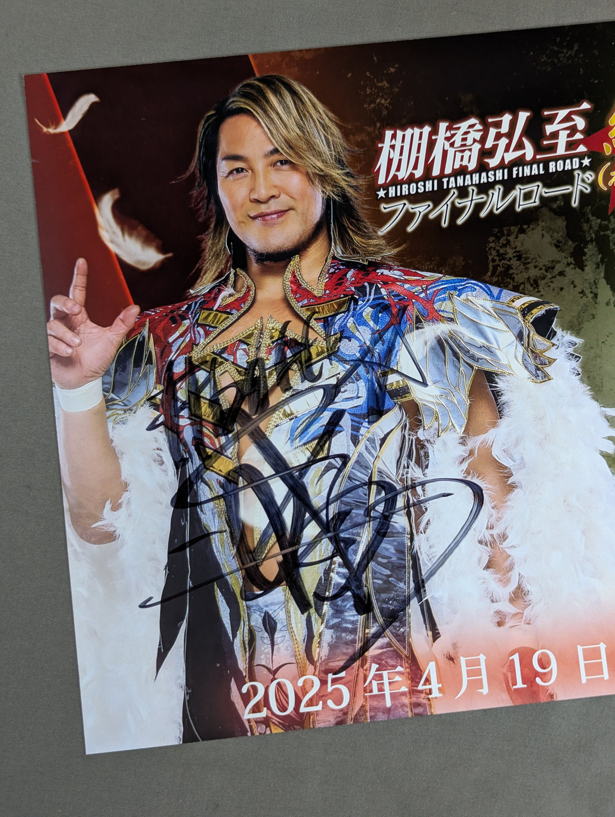 ★ ★ En Hiroshi Tanahashi  & Jeff Cobb 2 hand signed autographs  Pro-Photo 