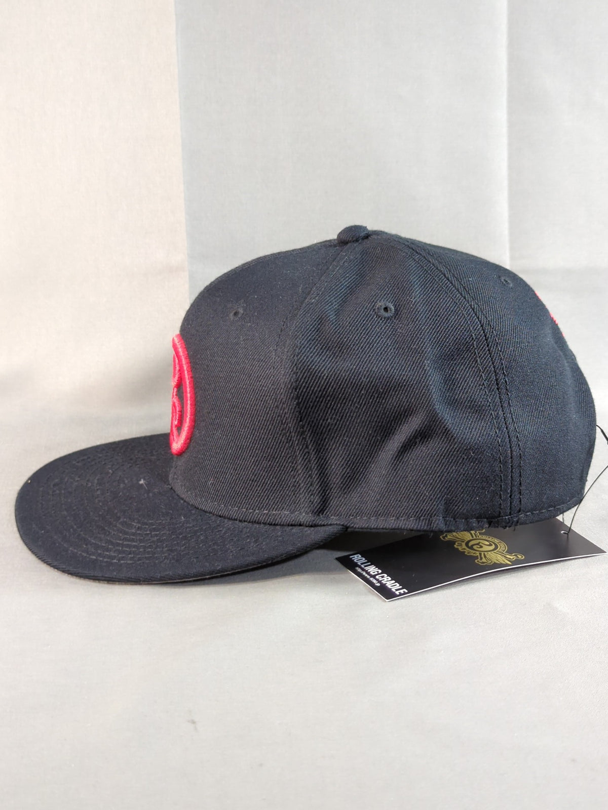 ROLLING CRADLE Logo Cap (1) (Black×Red)