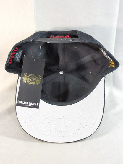 ROLLING CRADLE Logo Cap (1) (Black×Red)