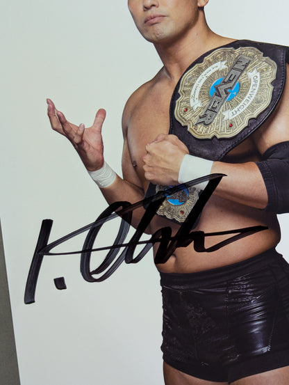 Kazuchika Okada  hand signed autograph  Pro-Photo  (1)