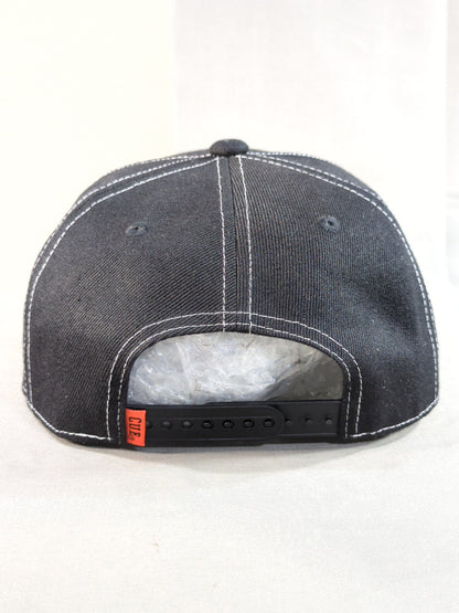 Piledriver Harajuku "ROCK SKULL" Cap (Black×White)