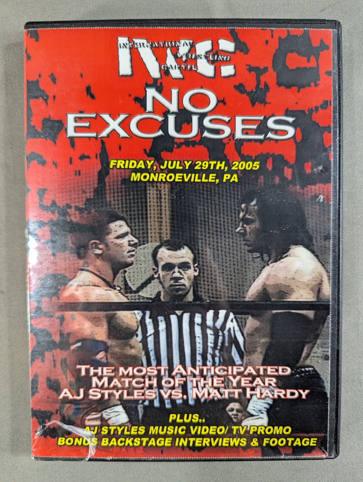 IWC NO EXCUSES ★AJ STYLES vs MAT HARDY★