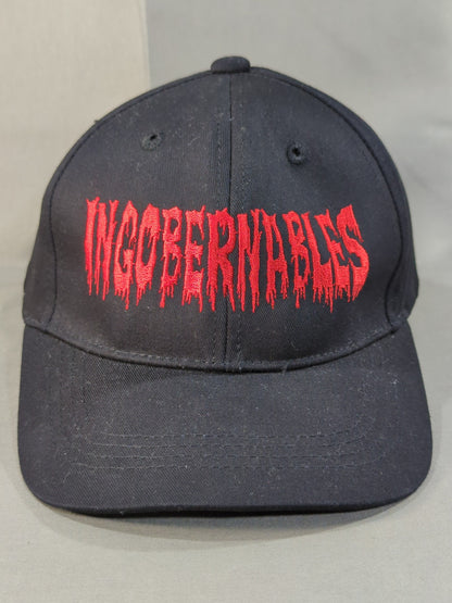 L・I・J「INGOBERNABLES」ベースボールキャップ(ブラック×レッド)