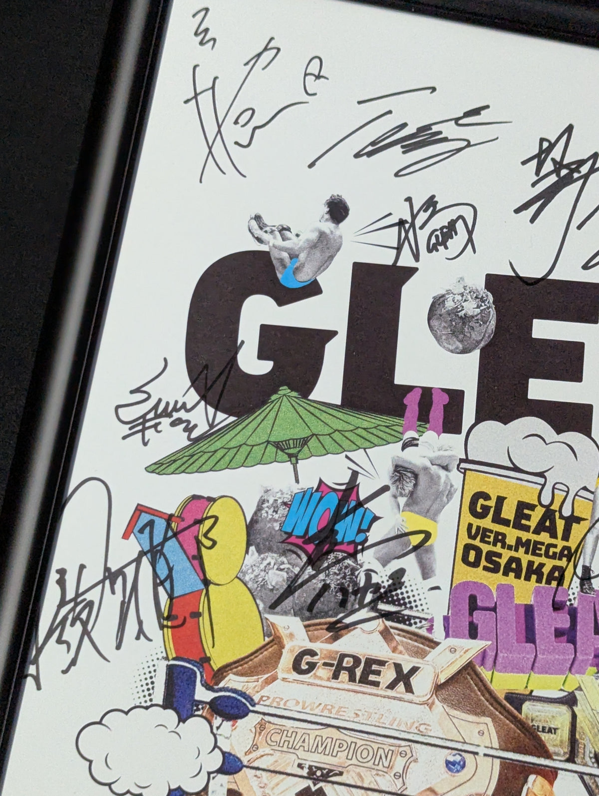 [19 fighters hand signed autograph ] GLEAT  VER. MEGA in OSAKA Panel