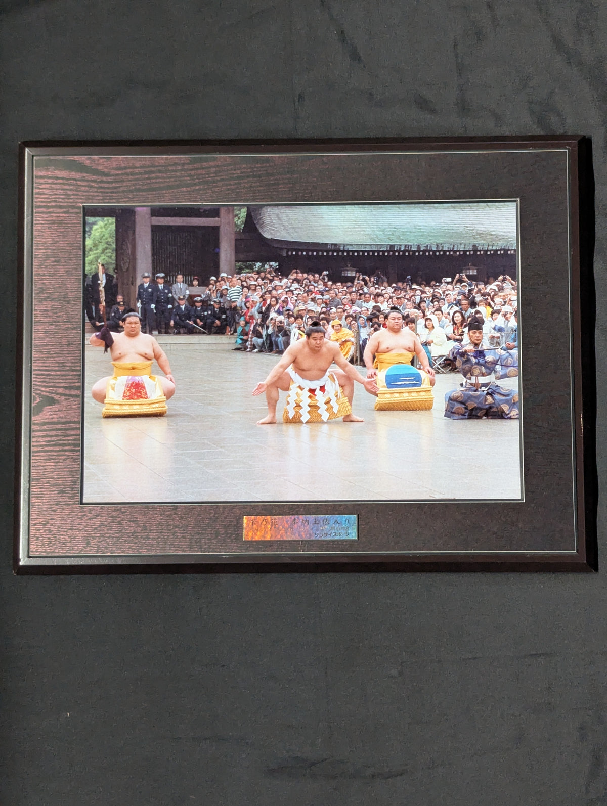 Wakanohana  Dedication Ring Entrance  photo  Panel (Sankei Sports)