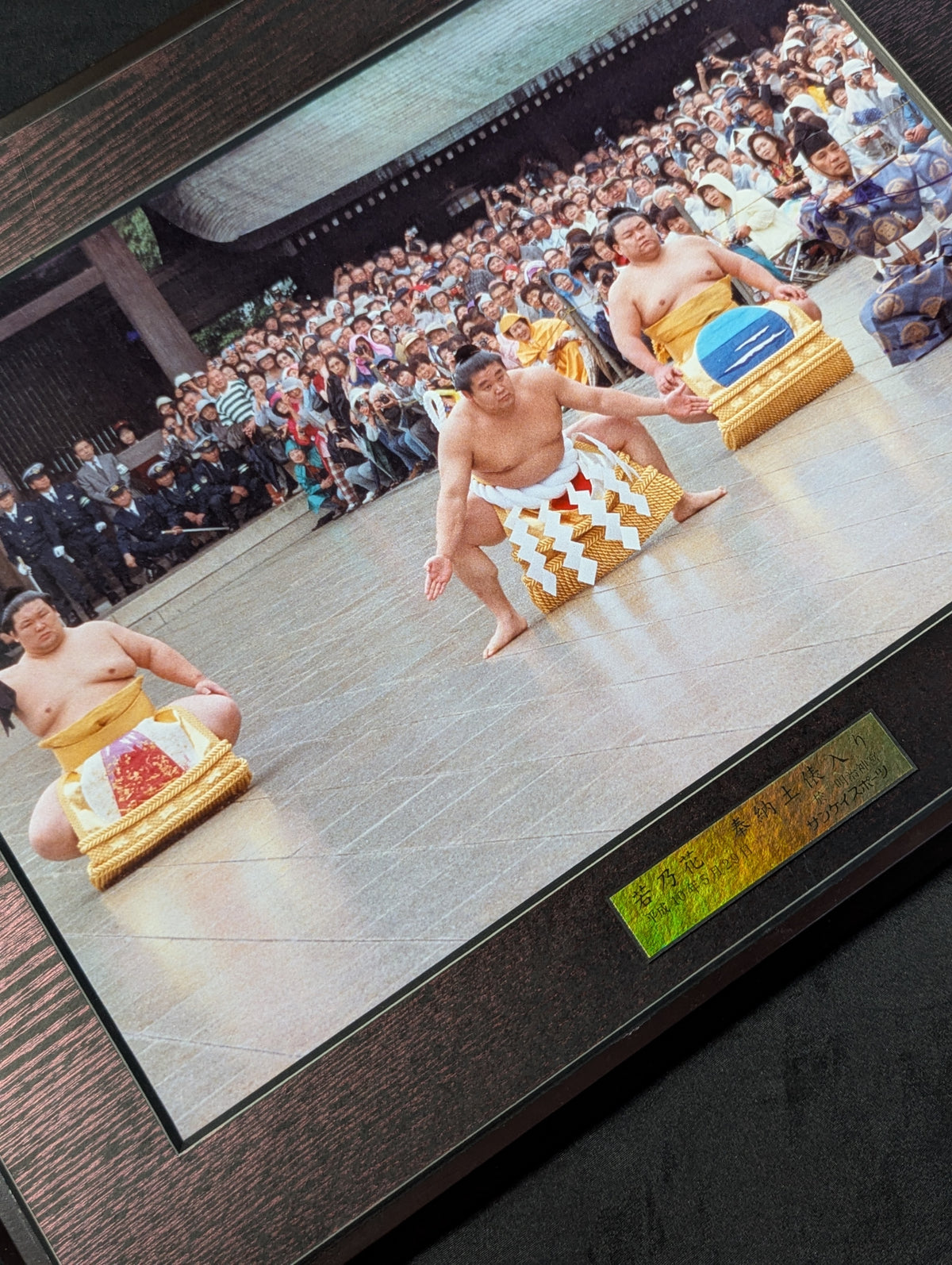 Wakanohana  Dedication Ring Entrance  photo  Panel (Sankei Sports)