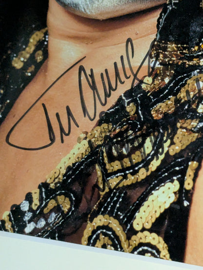 Mil Mascaras  hand signed autograph  Pro-Photo  panel