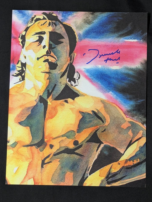 Dynamite Kid Hand Signed Autograph  Large Format Pro-Photo 