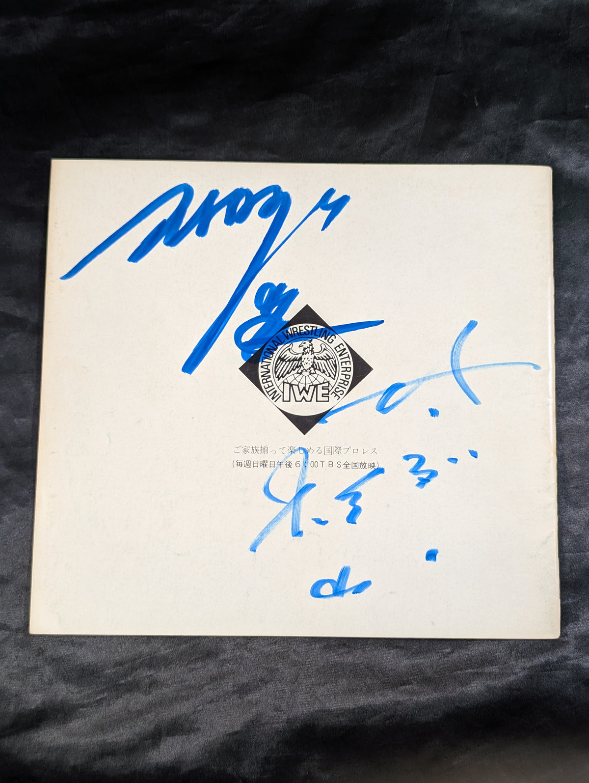 [Strong Kobayashi & Thunder Sugiyama  hand signed autograph ] 72 4th IWA World Series