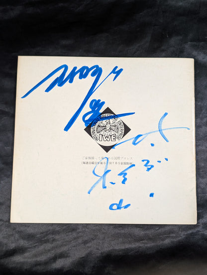 [Strong Kobayashi & Thunder Sugiyama  hand signed autograph ] 72 4th IWA World Series