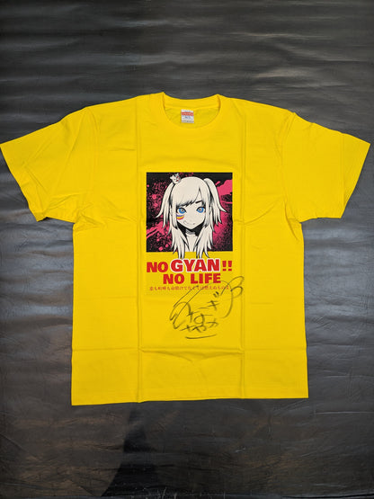 【直筆サイン入り】ウナギ・サヤカ「ぎゃん」Tシャツ②(イエロー)