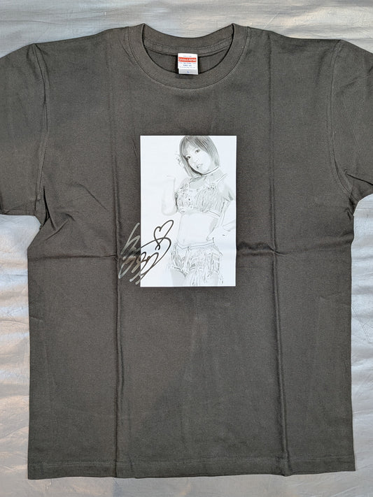 白川未奈×ロフト Tシャツ(チャコール)