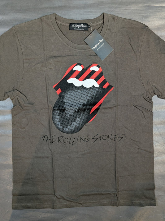 中邑真輔×ローリング・ストーンズ コラボメンズTシャツ(2015/グレー)