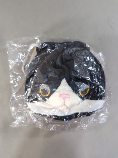 もちねこ ダリル(ハチワレ) もちもち巾着①